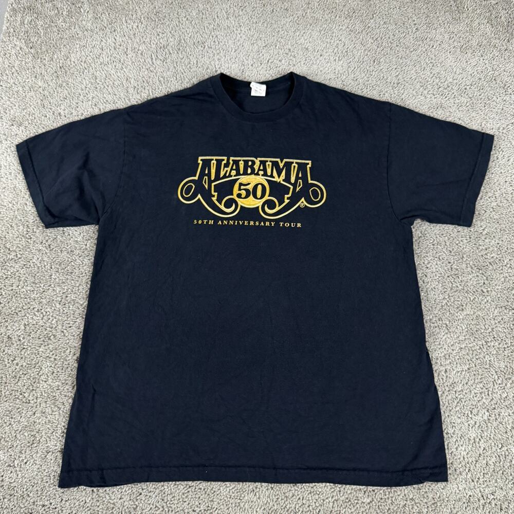 Alabama The Hits Tour Shirt Mens XL 50th Anniversary Tour Band Country Music